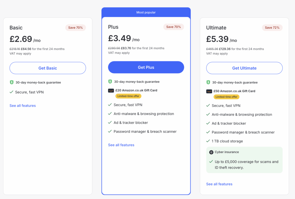 NORD VPN Get your online security package